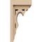 Ekena Millwork 5"W x 5"D x 10"H Wide Sheridan Rough Cedar Woodgrain TimberThane Corbel, Primed Tan CORUR05X05X10SHERCPR - alternate 3